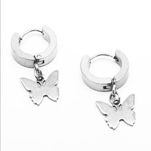 💖 Hypoallergenic Stainless Steel Butterfly Earrings NEW